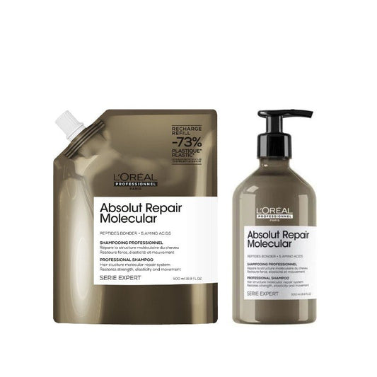 L'Oréal Professionnel Absolut Repair Molecular Refillable Duo Bundle - Shelley and Co