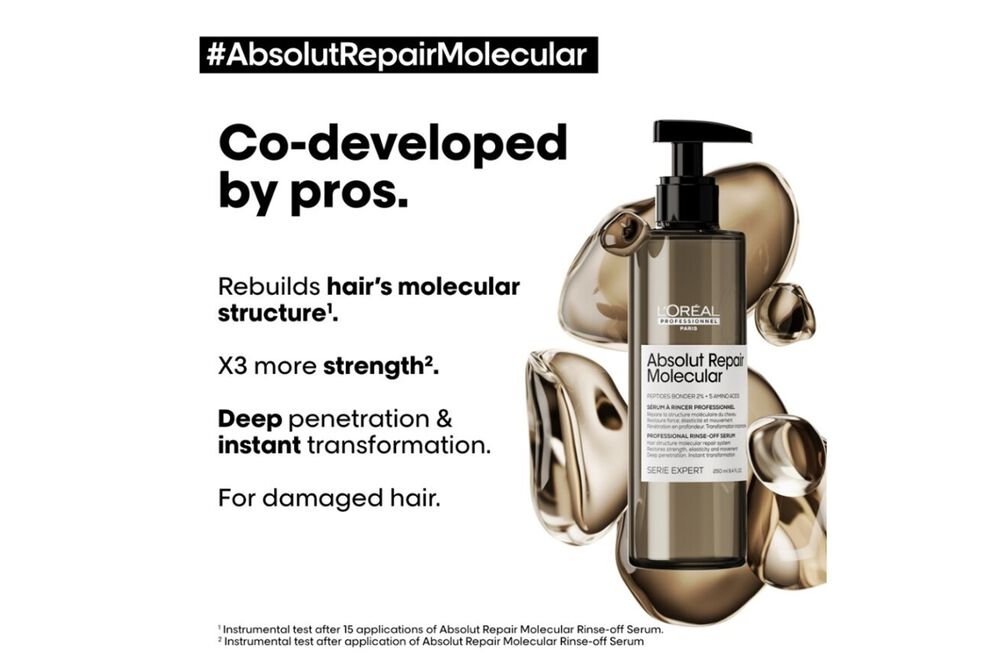 L'Oréal Professionnel Absolut Repair Molecular Rinse - off Serum 250ml - shelley and co