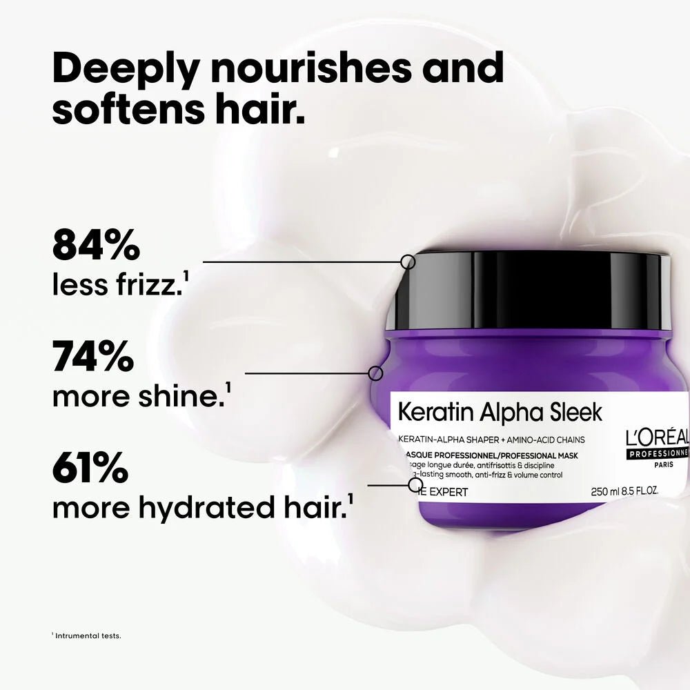 L'Oréal Professionnel Keratin Alpha Sleek Mask 250ml - Shelley and Co