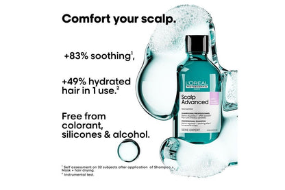 L'Oréal Professionnel Scalp Advanced Anti - Discomfort Shampoo 300ml - shelley and co