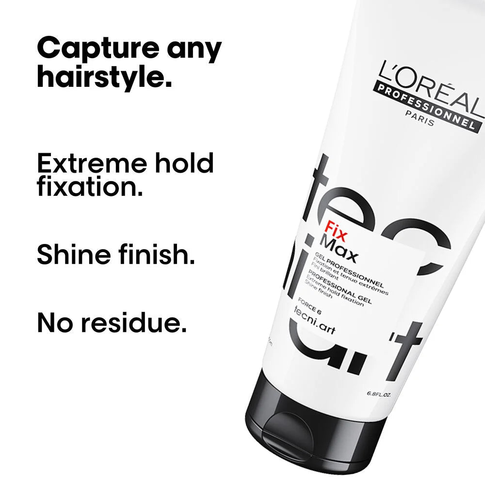 L'Oréal Professionnel Tecni.Art Fix Max Shaping Gel For Extra Hold 200ml - Shelley and Co