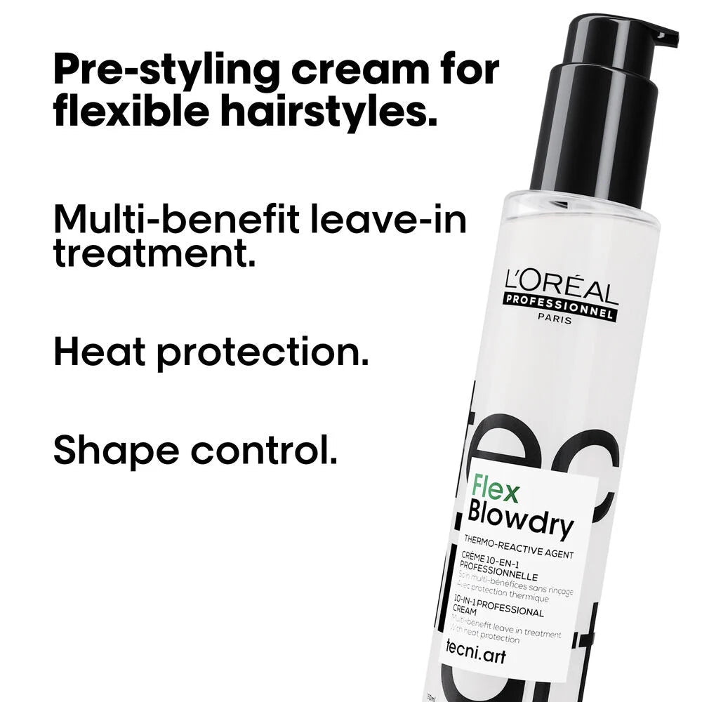 L'Oréal Professionnel Tecni.Art Flex Blowdry 10 - in - 1 Blowdrying Cream 150ml - Shelley and Co