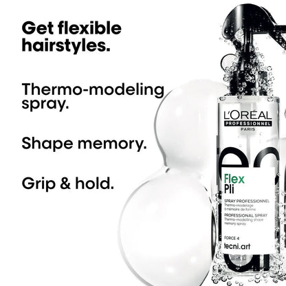 L'Oréal Professionnel Tecni.Art Flex Pli Thermo - Modelling Spray 190ml - Shelley and Co