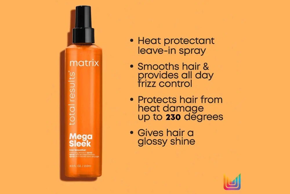Matrix Mega Sleek Iron Smoother 250ml - Shelley and Co
