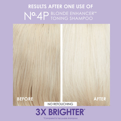 Olaplex No. 4P Blonde Enhancer Toning Shampoo 1L - shelley and co