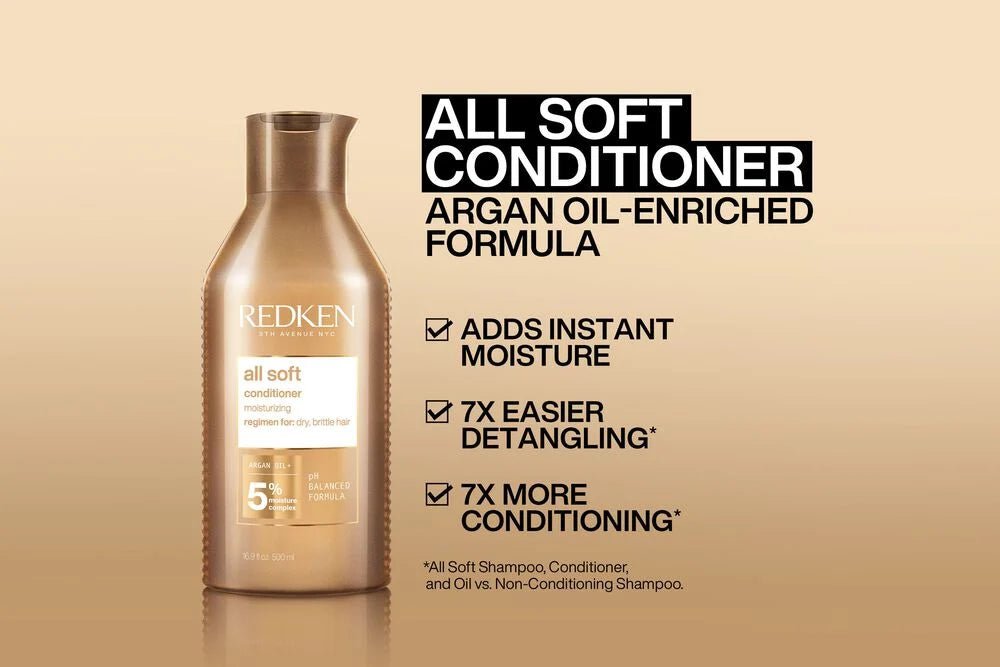 Redken All Soft Conditioner with Argan Oil 500ml - Shelley and Co
