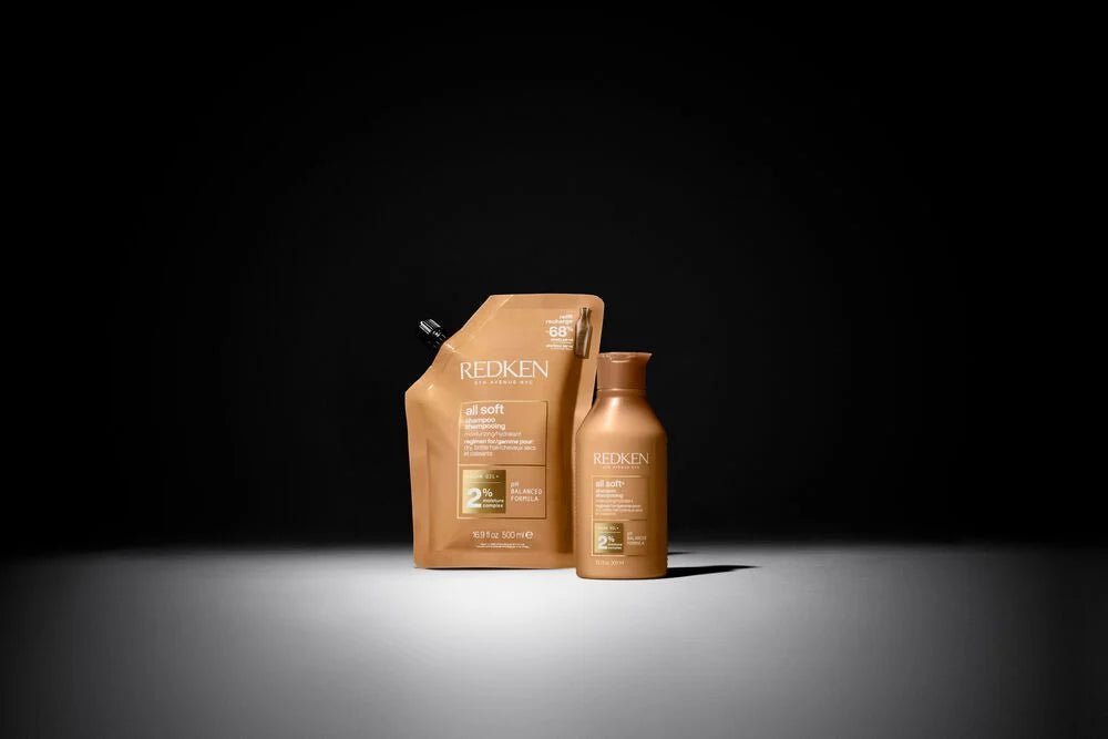 Redken All Soft Shampoo with Argan Oil Refill Pouch 500ml - Shelley and Co