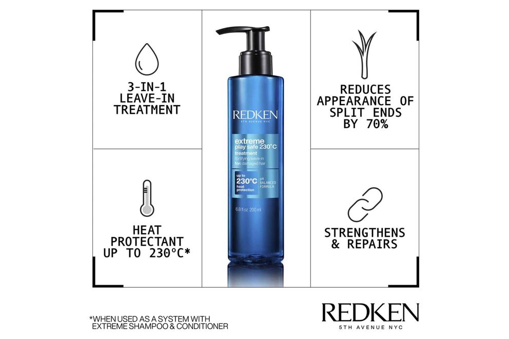 Redken Extreme Play Safe 3 - in - 1 200ml - shelley and co