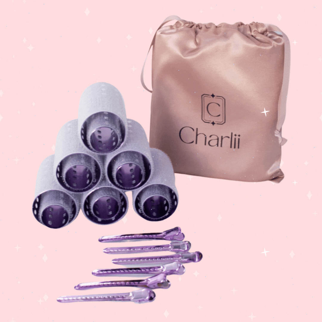 Charlii Miss Lavender! The Marilyn Set - Xtra Wide Quick Grip Rollers - shelley and co