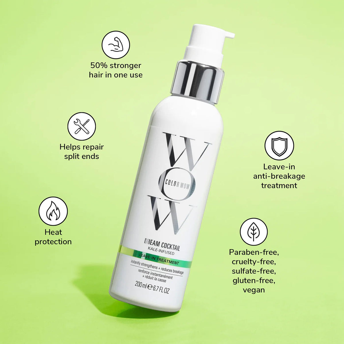 Color Wow Leave In Color WOW Dream Cocktail Kale-Infused Leave-in Treatment Repair 200ml ...