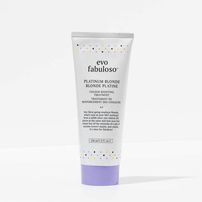 EVO fabuloso platinum blonde colour boosting treatment 220ml - shelley and co