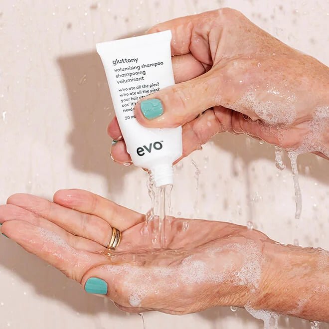 EVO gluttony volumising shampoo 30ml - shelley and co