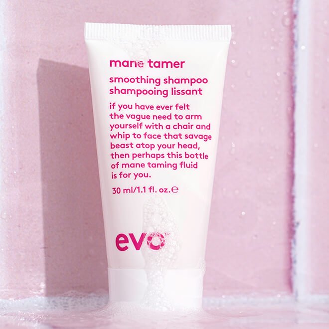 EVO mane tamer smoothing shampoo 30ml - shelley and co