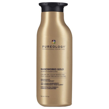 Pureology Nanoworks Gold Shampoo 266ml - shelley and co