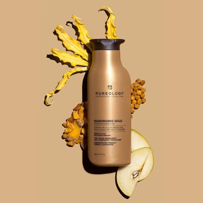 Pureology Nanoworks Gold Shampoo 266ml - shelley and co