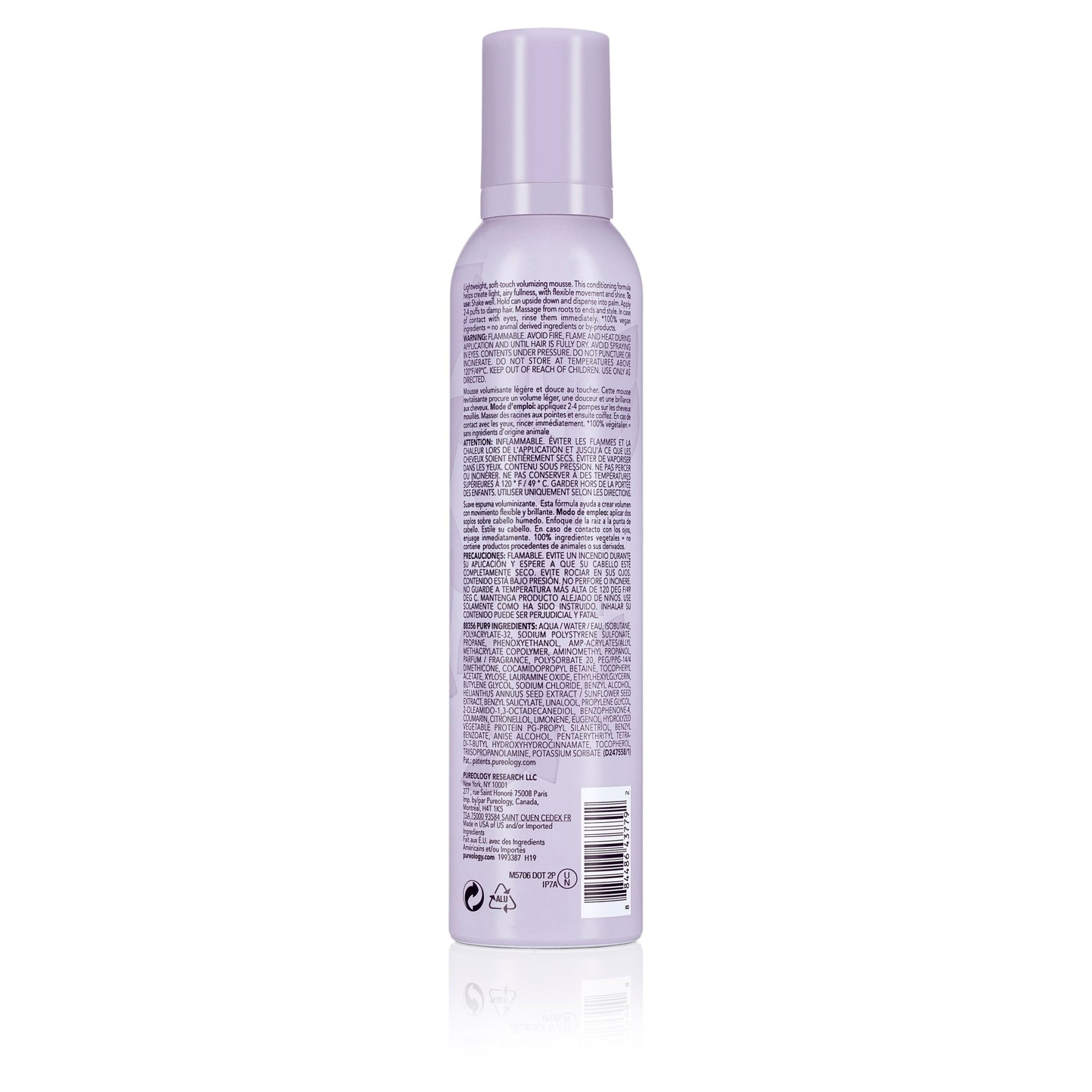 Pureology Style + Protect Weightless Volume Mousse 241g - shelley and co