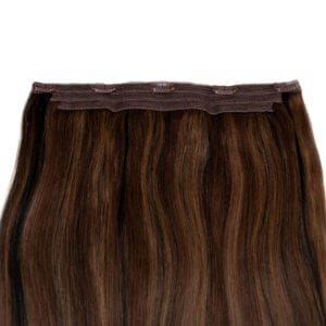 Seamless1 Mocha Blend Piano Colour Human Hair in 1 Piece - shelley and co